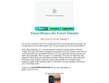 Tablet Screenshot of millerhomerentals.com